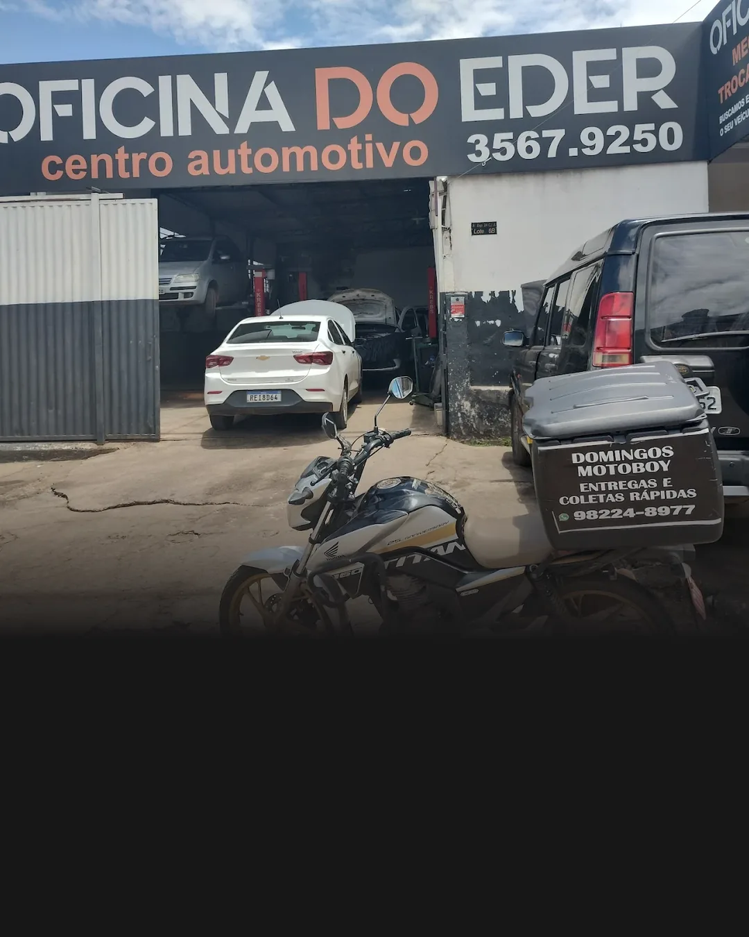 Fachada e estrutura da oficina | Oficina do Éder, Guará II